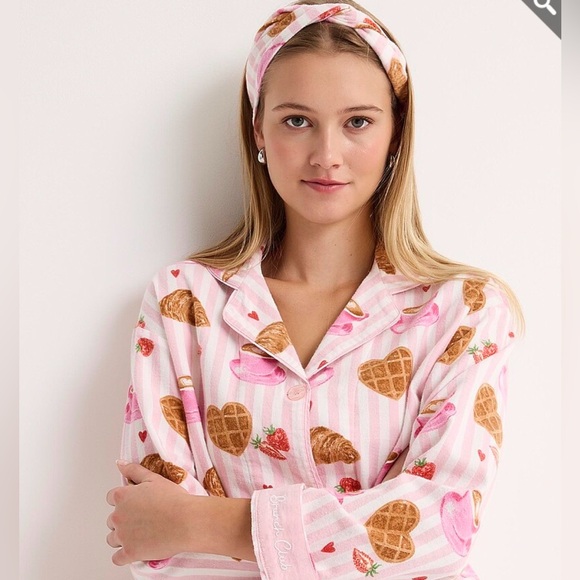 PJ Salvage Other - NWT PJ Salvage Set pajamas size M Brunch Club 🧇🍓☕️